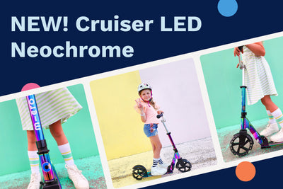 NEW! Micro Cruiser LED Neochrome Scooter