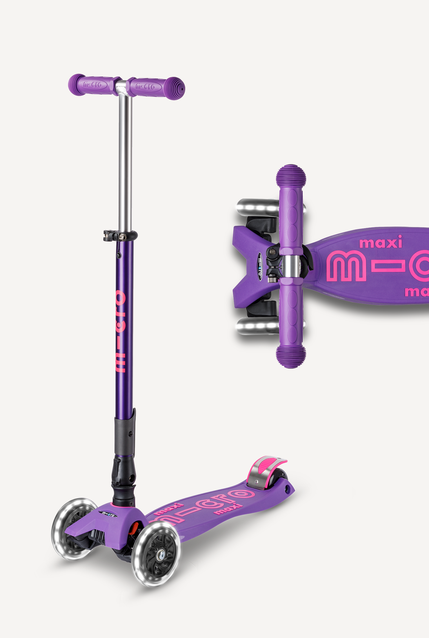 Warehouse Deals Micro Maxi Foldable LED Scooter