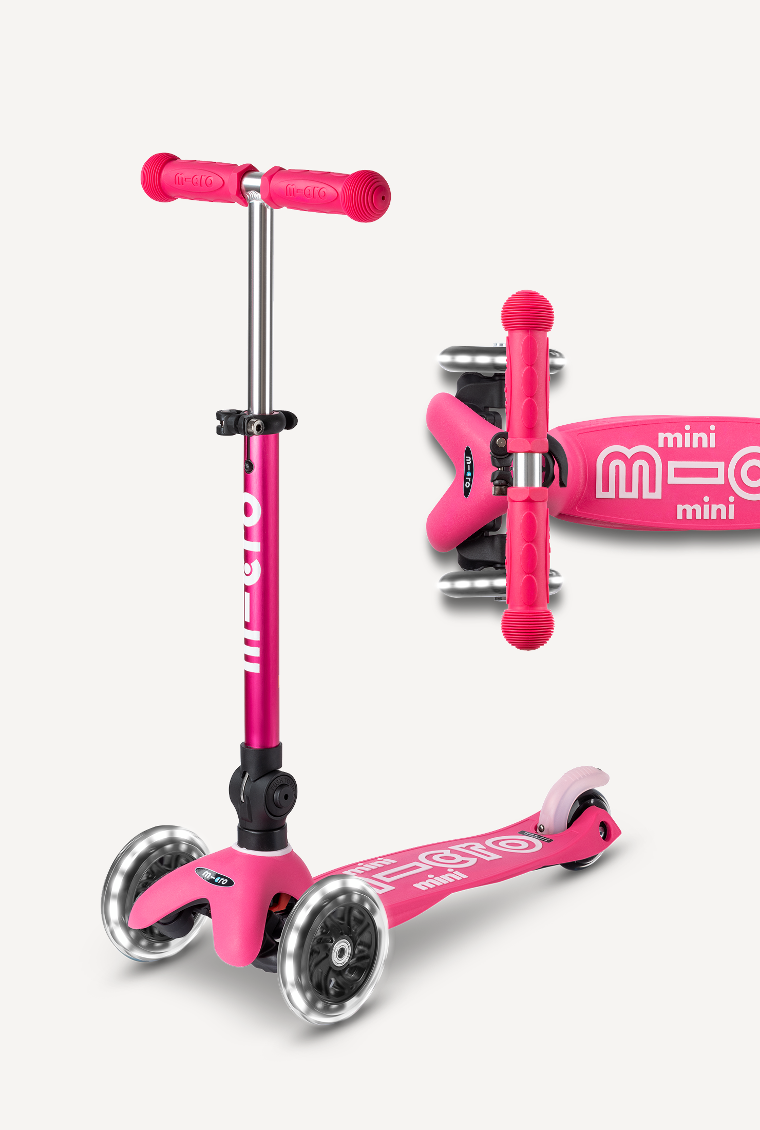 Micro Mini Foldable LED Scooter