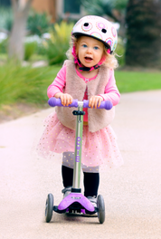 Micro Mini Glitter LED Scooter