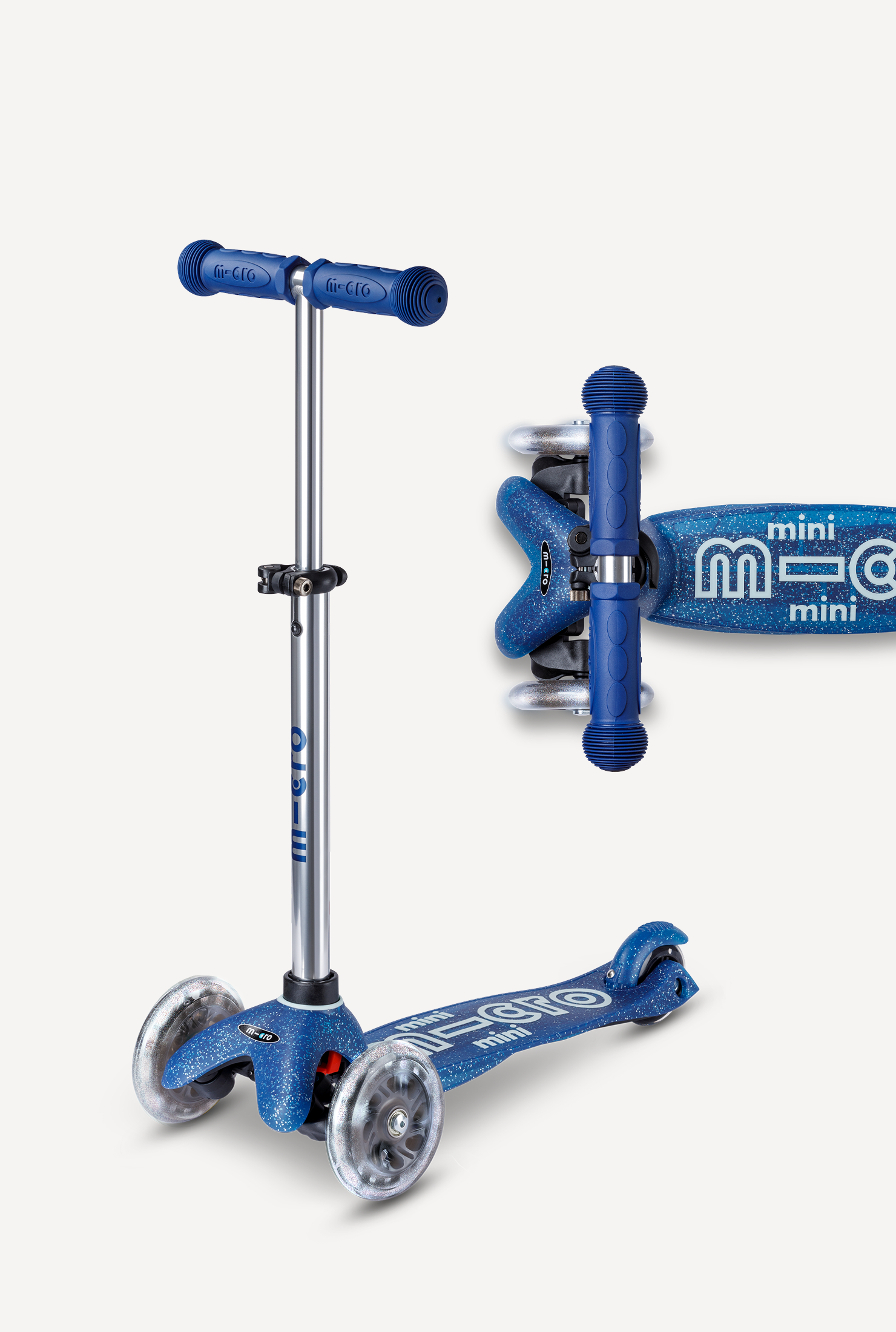 Micro Mini Glitter LED Scooter