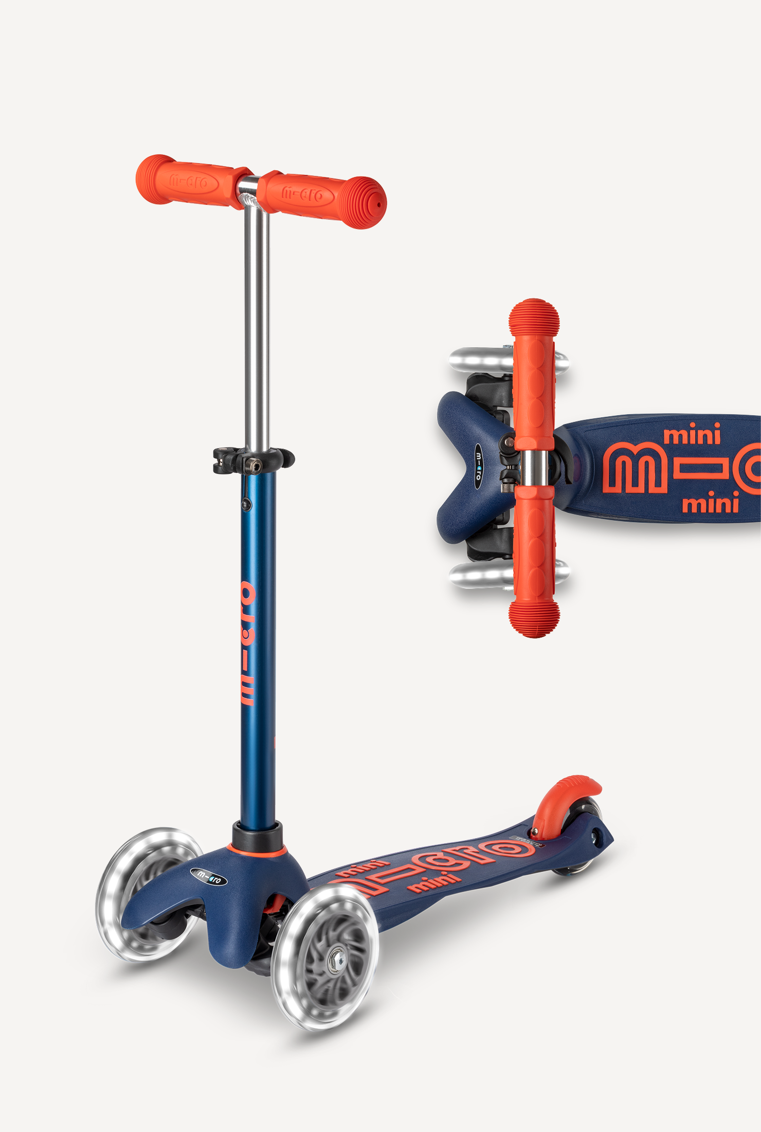 ミニマイクロスクーター  グリーン Warehouse Deals Micro Mini LED Scooter – Micro Kickboard