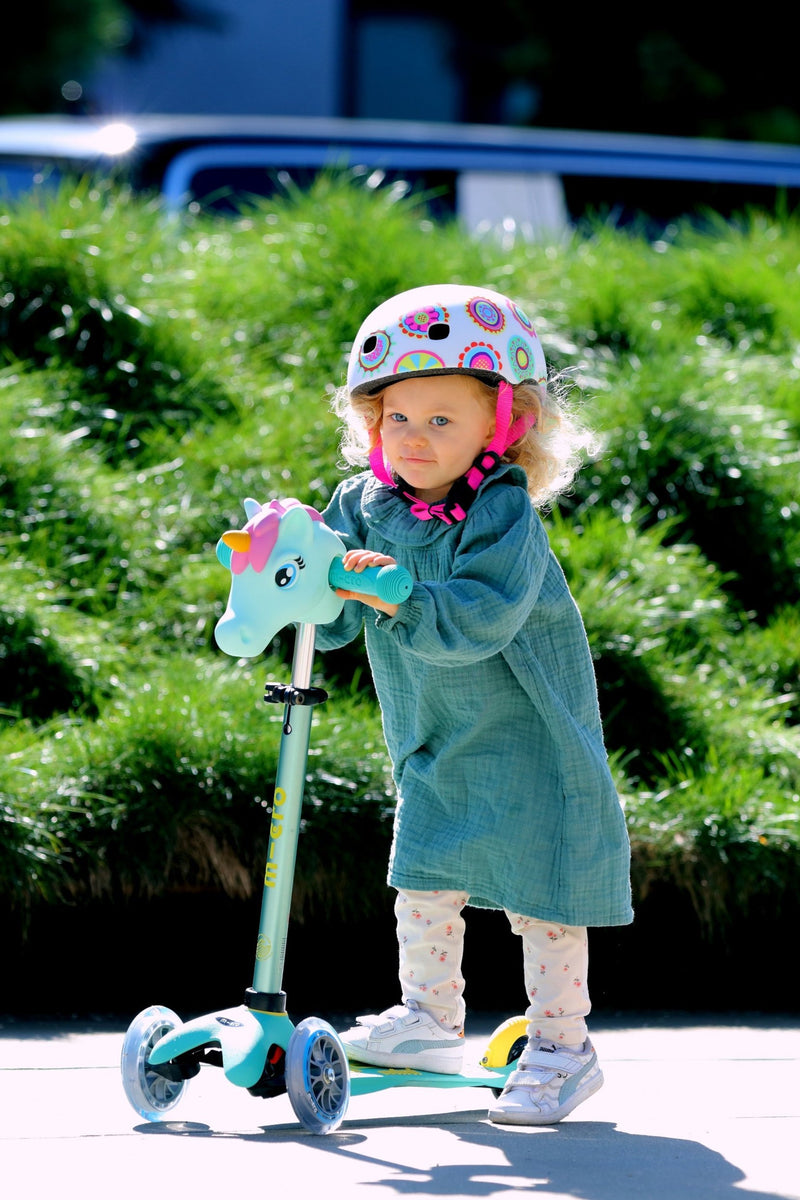Unicorn For Scooter - Micro Kickboard Accessories Unicorn Head For Children And Toddler Ages 3 And Up Gift For Girls Tool Free Installation Pink Scooter Buddy - View #3