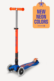 Micro Maxi Foldable LED Scooter