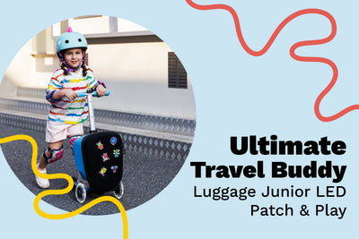 The Ultimate Travel Buddy: Micro Scooter Luggage Junior Patch & Play