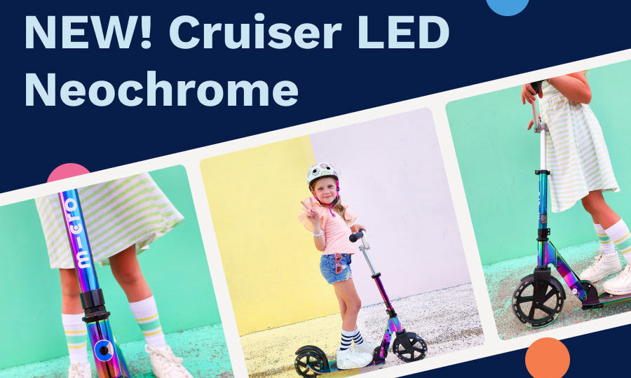 Micro Cruiser LED Neochrome Scooter