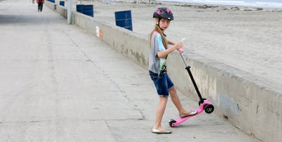 Micro & the Benefits of Kids Riding Kick Scooters by La Jolla Mom