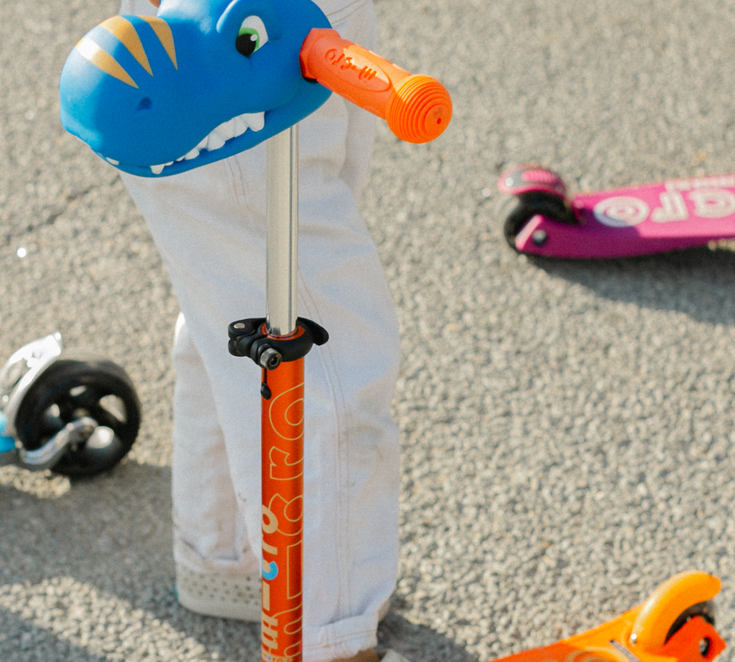 Bundle mini foldable led ocean blue scootaheadz blue dino .