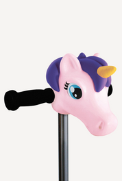 Micro Mini Foldable LED Scooter + Pink/Purple Unicorn ScootaHeadz Bundle