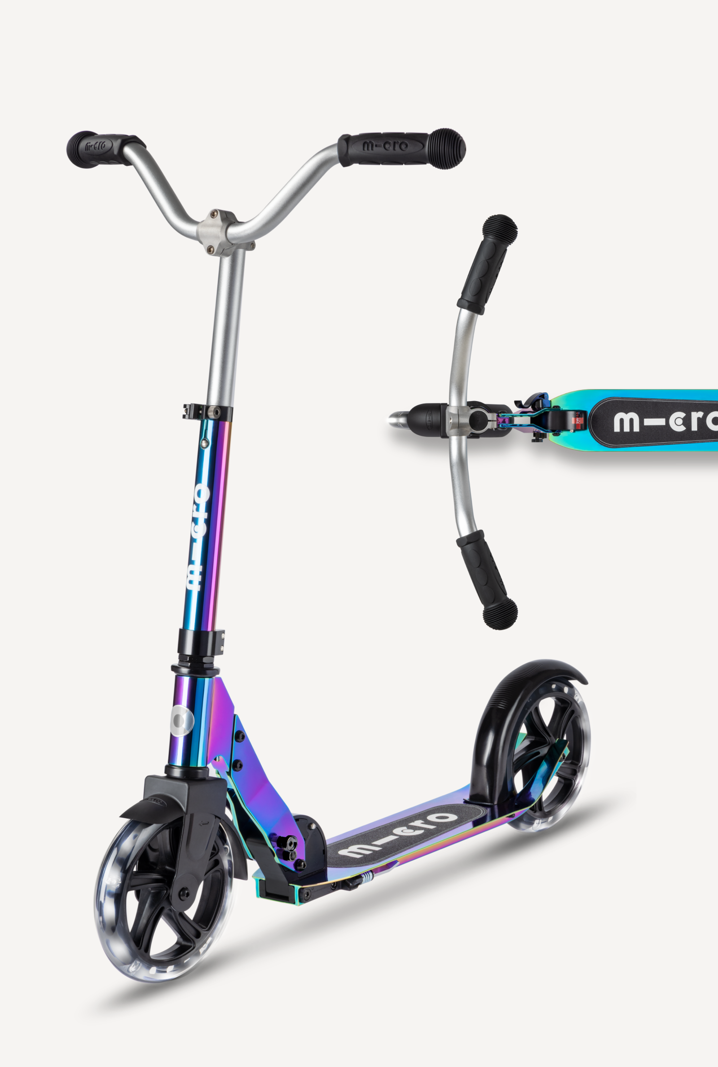 Warehouse Deals Micro Cruiser LED Neochrome Scooter