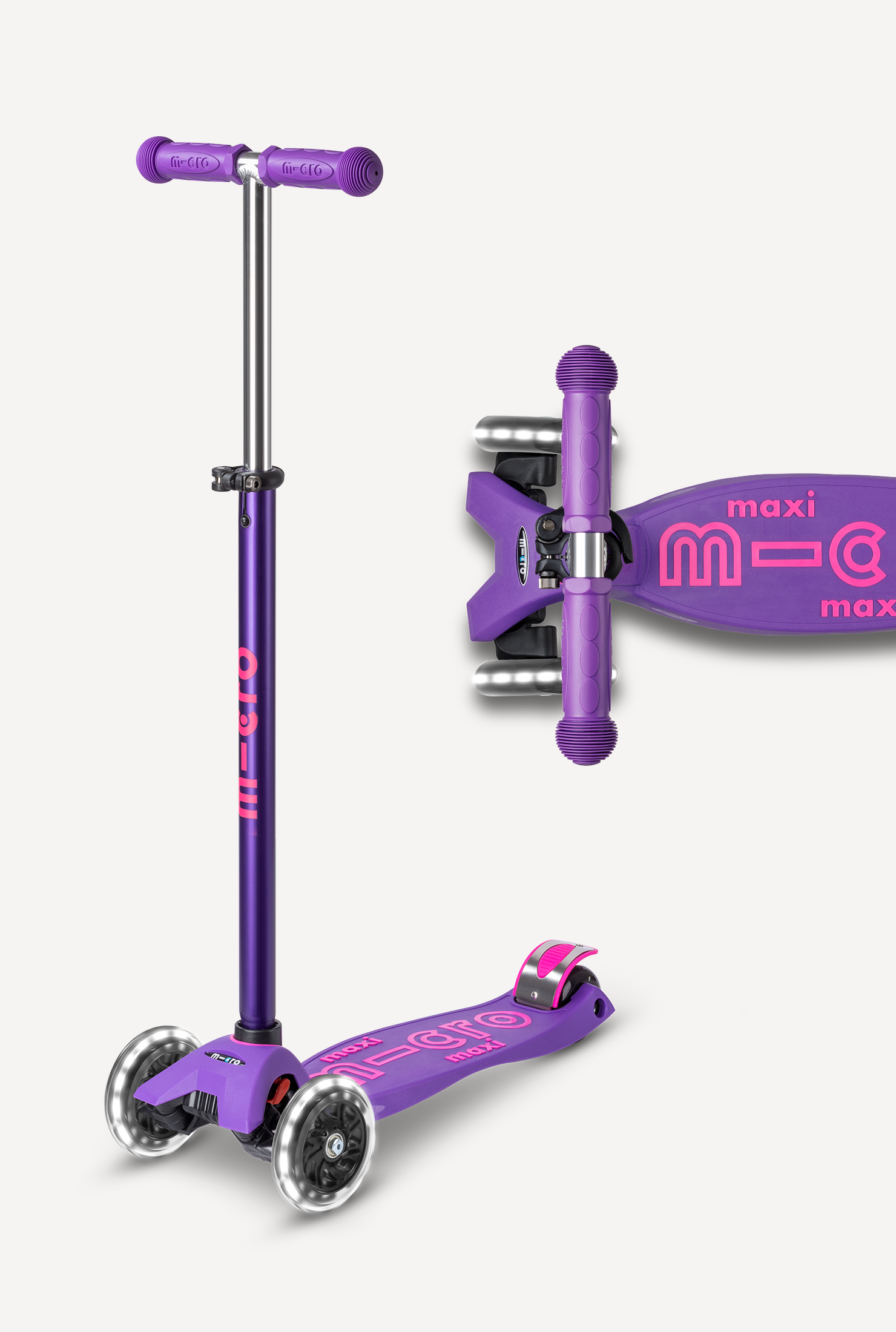 Micro Maxi LED Scooter | Child Scooter | Micro Kickboard