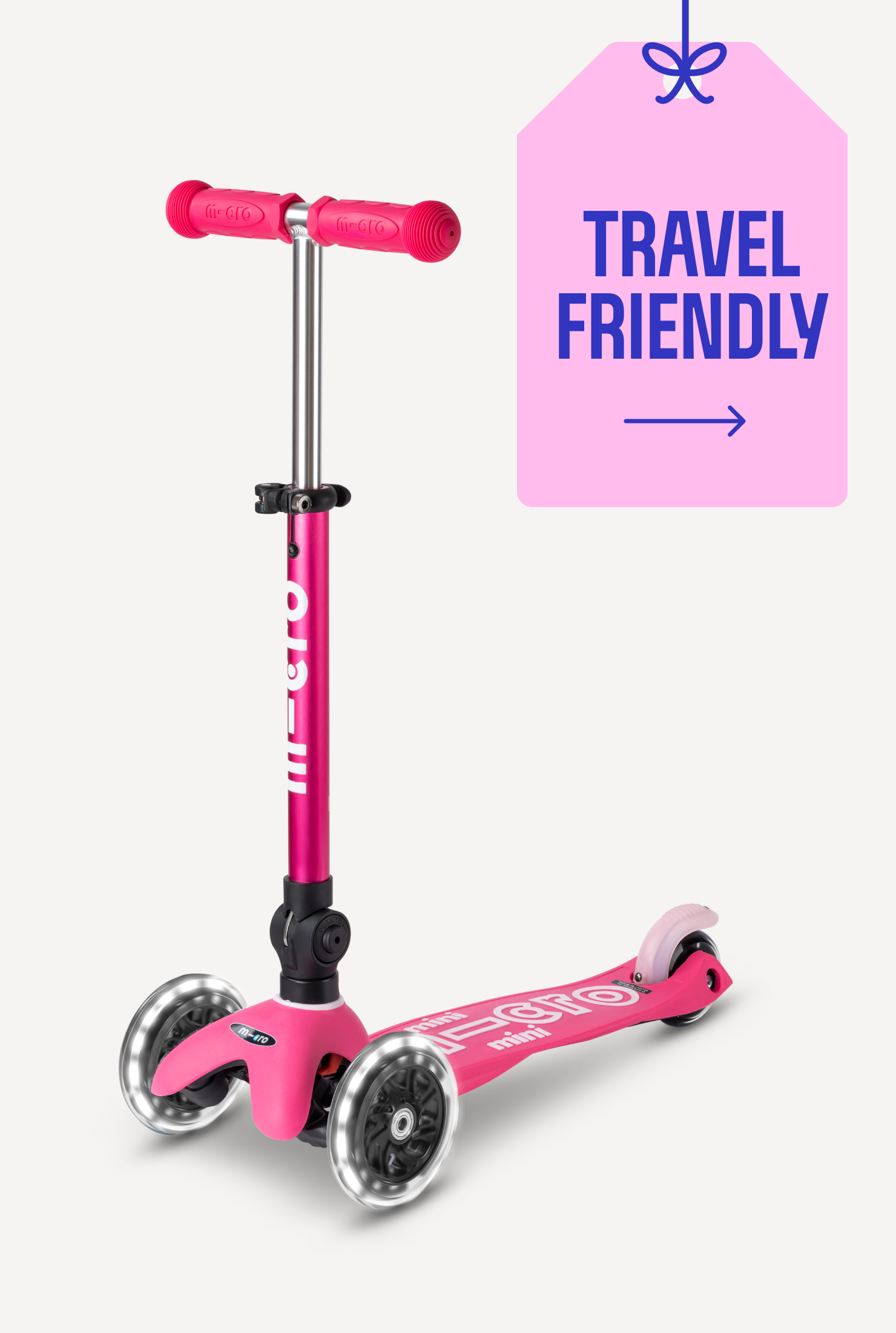 Micro Mini Foldable LED Scooter