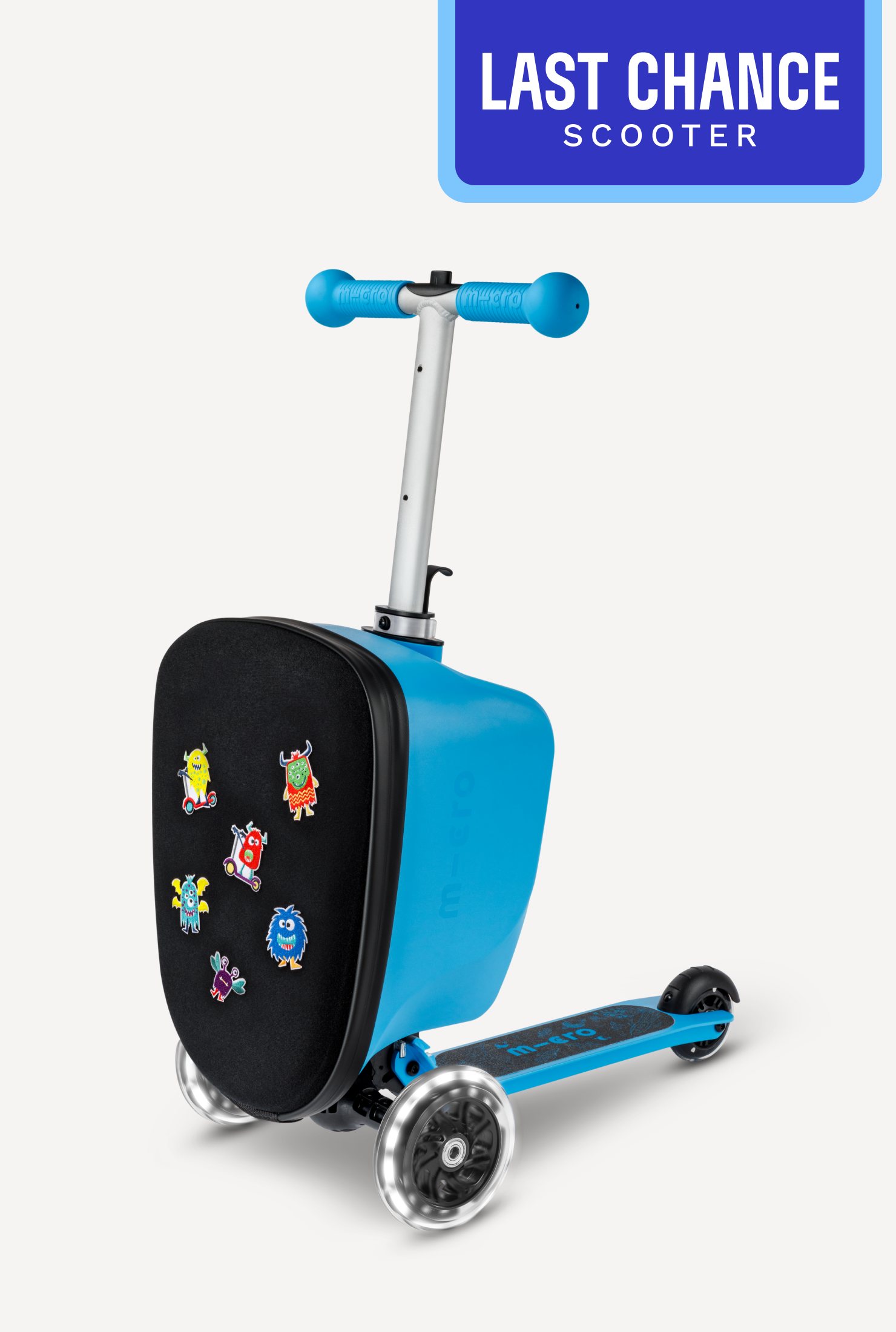 Micro Scooter Luggage Junior LED Patch & Play (Last Chance)