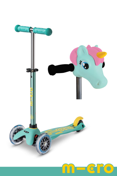 Micro Mini ECO Scooter + Mint Unicorn ScootaHeadz Bundle product image