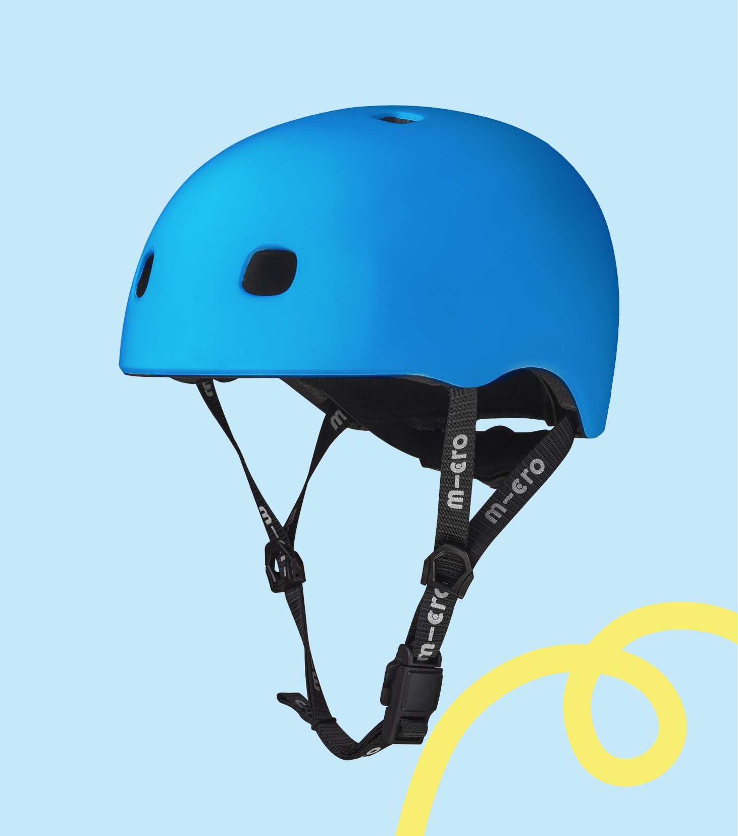 Neon Blue Helmet