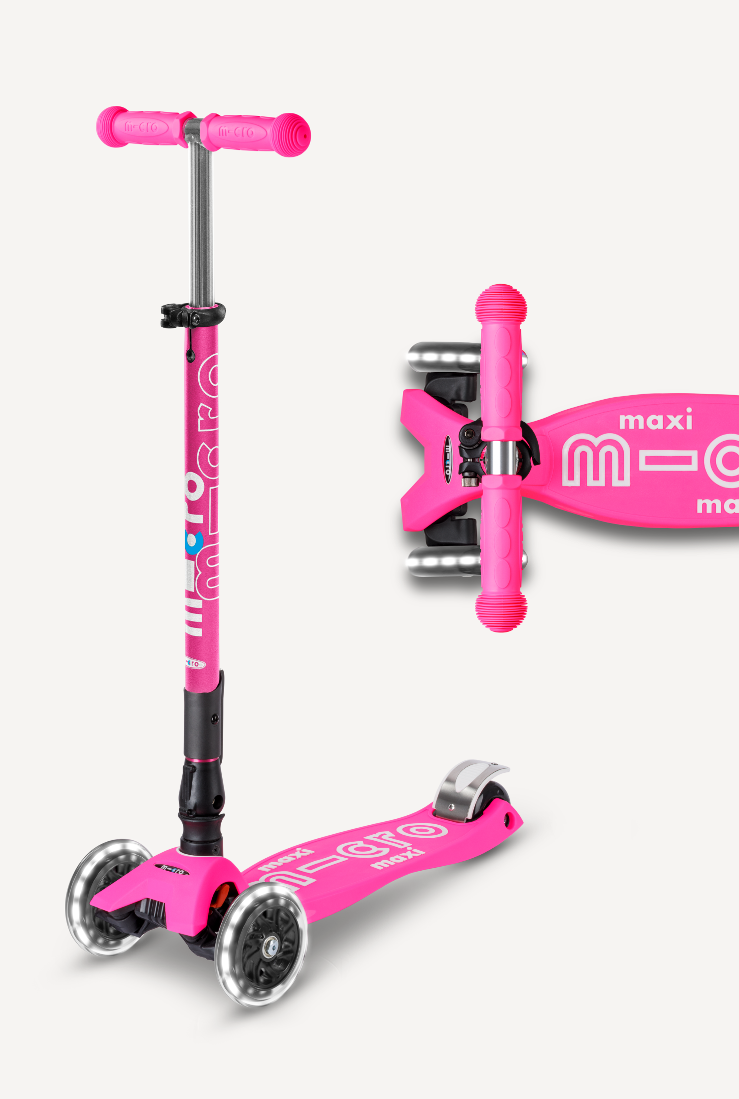 Micro Maxi Foldable LED Scooter