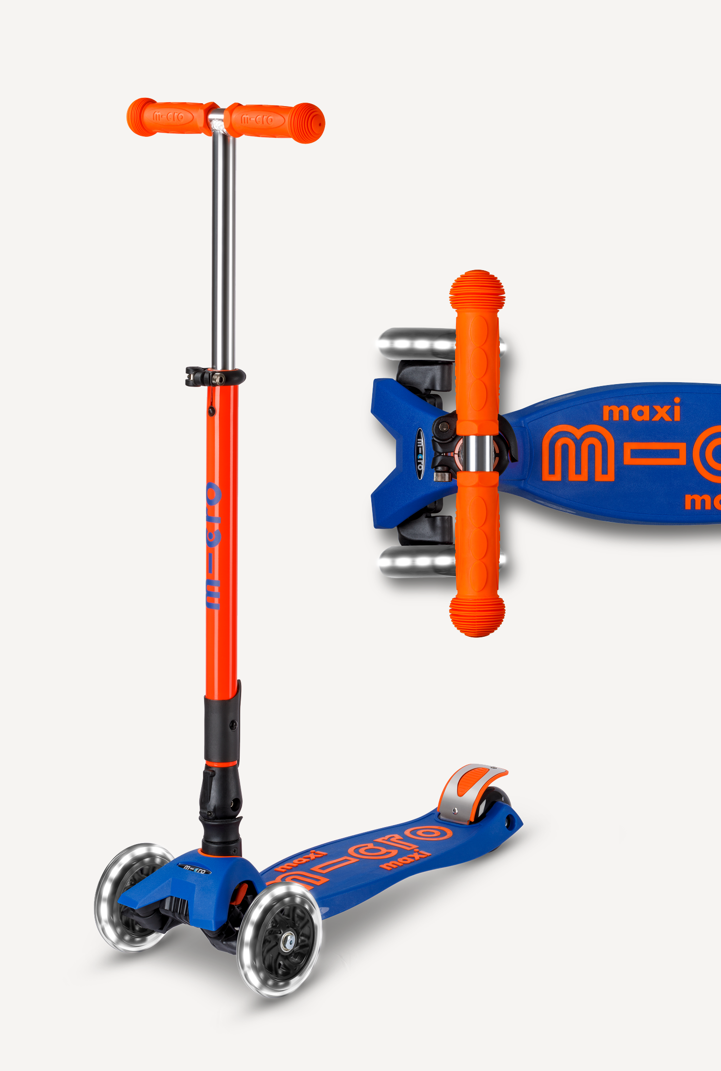 Micro Maxi Foldable LED Scooter