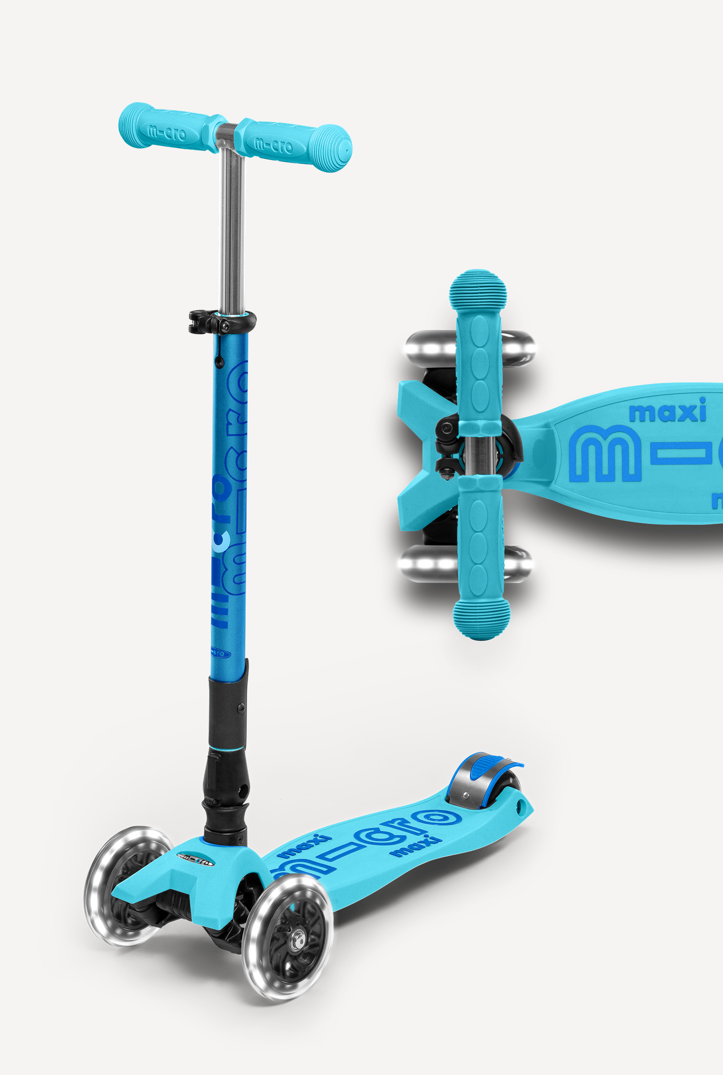 Micro Maxi Foldable LED Scooter