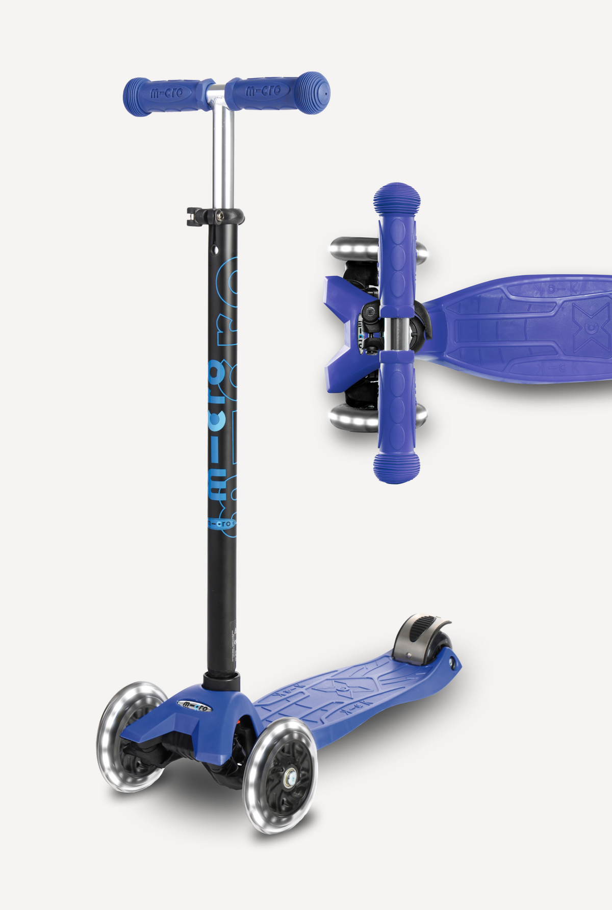 m-cro mini スケーター 青 Maxi Original LED | Elementary Scooter | Micro Kickboard