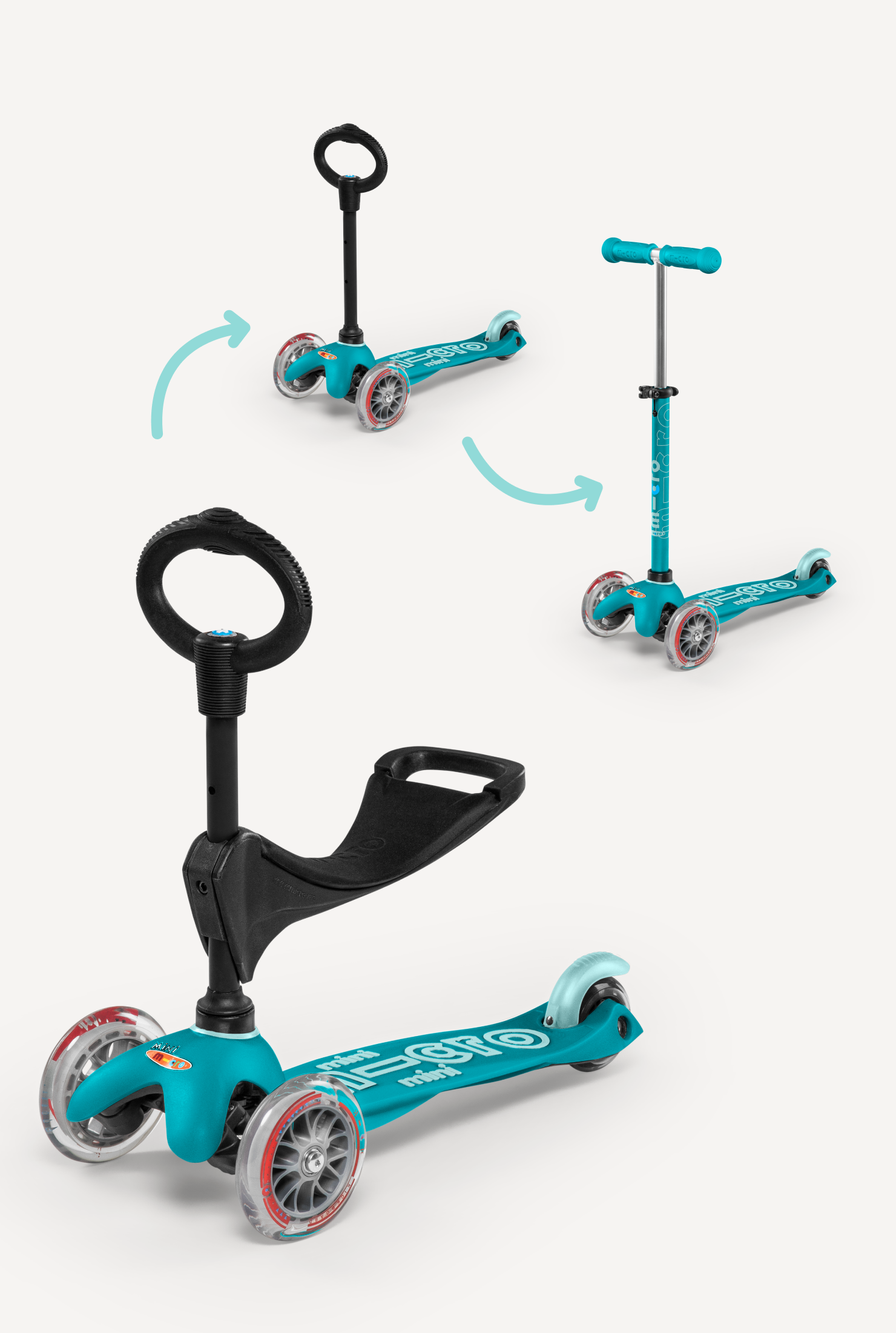 Warehouse Deals Micro Mini 3in1 Scooter