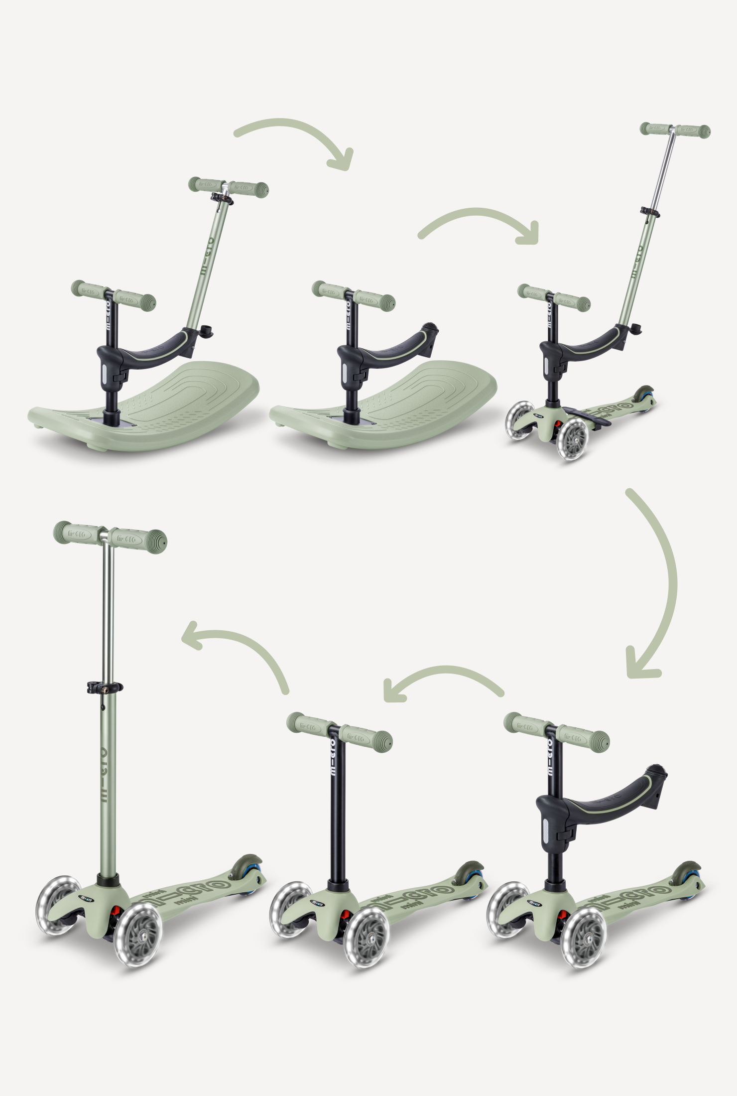 Mini Rocker Scooter Micro Mini Rock & Go LED Scooter | Micro Kickboard