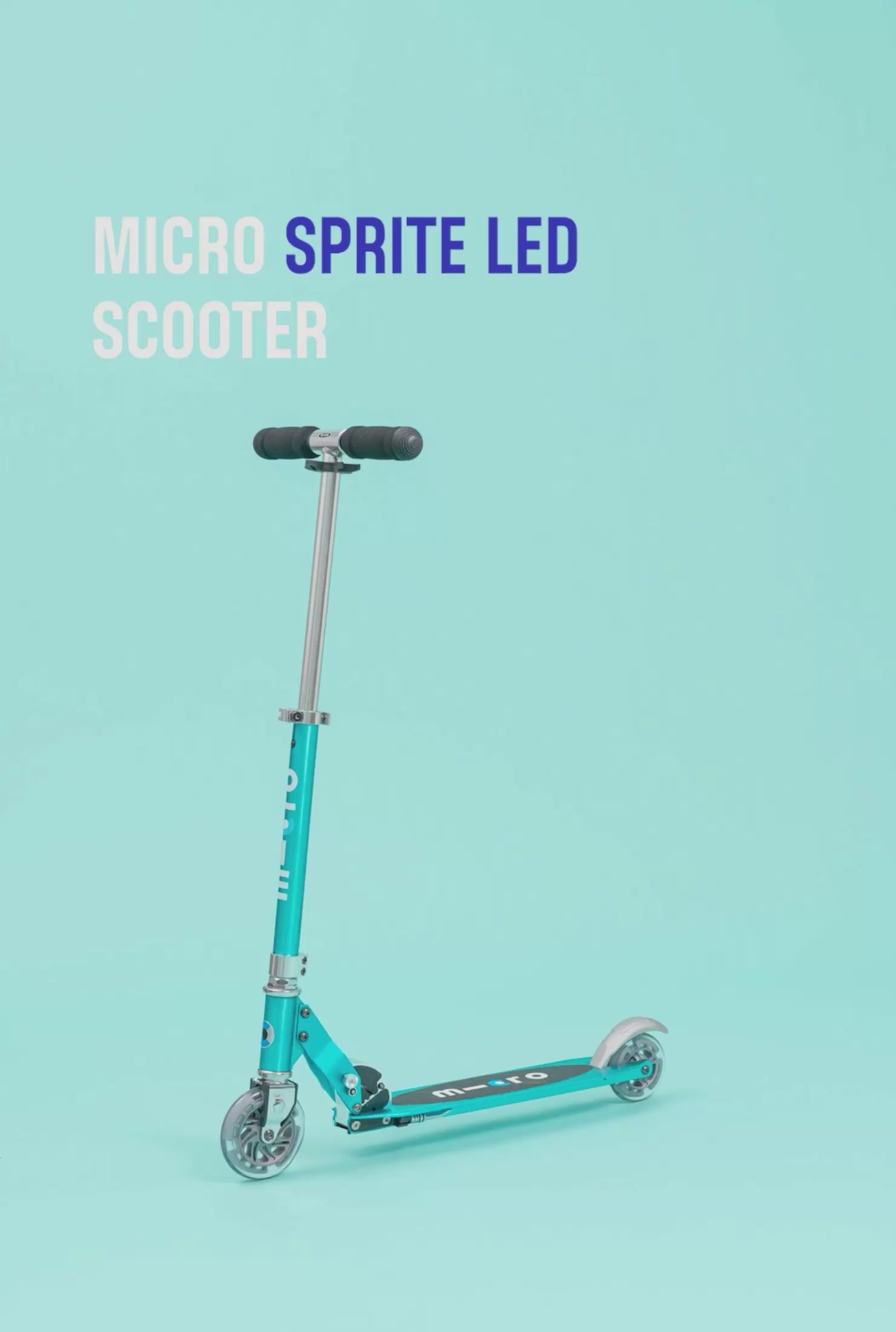 Micro Sprite LED Scooter | Two-Wheeled | Child + Teen | Micro