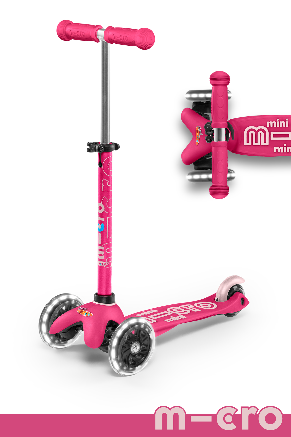 Micro Mini Deluxe LED Scooter Pink